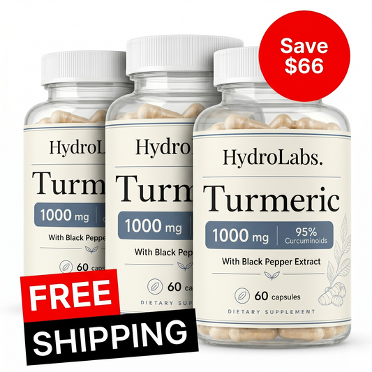 HydroLabs Turmeric Complex — 3 Bottles (90-day supply)